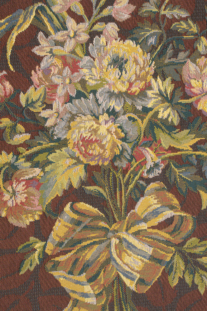 Petit Bouquet en Jaune French Tapestry by Pierre-Joseph Redoute