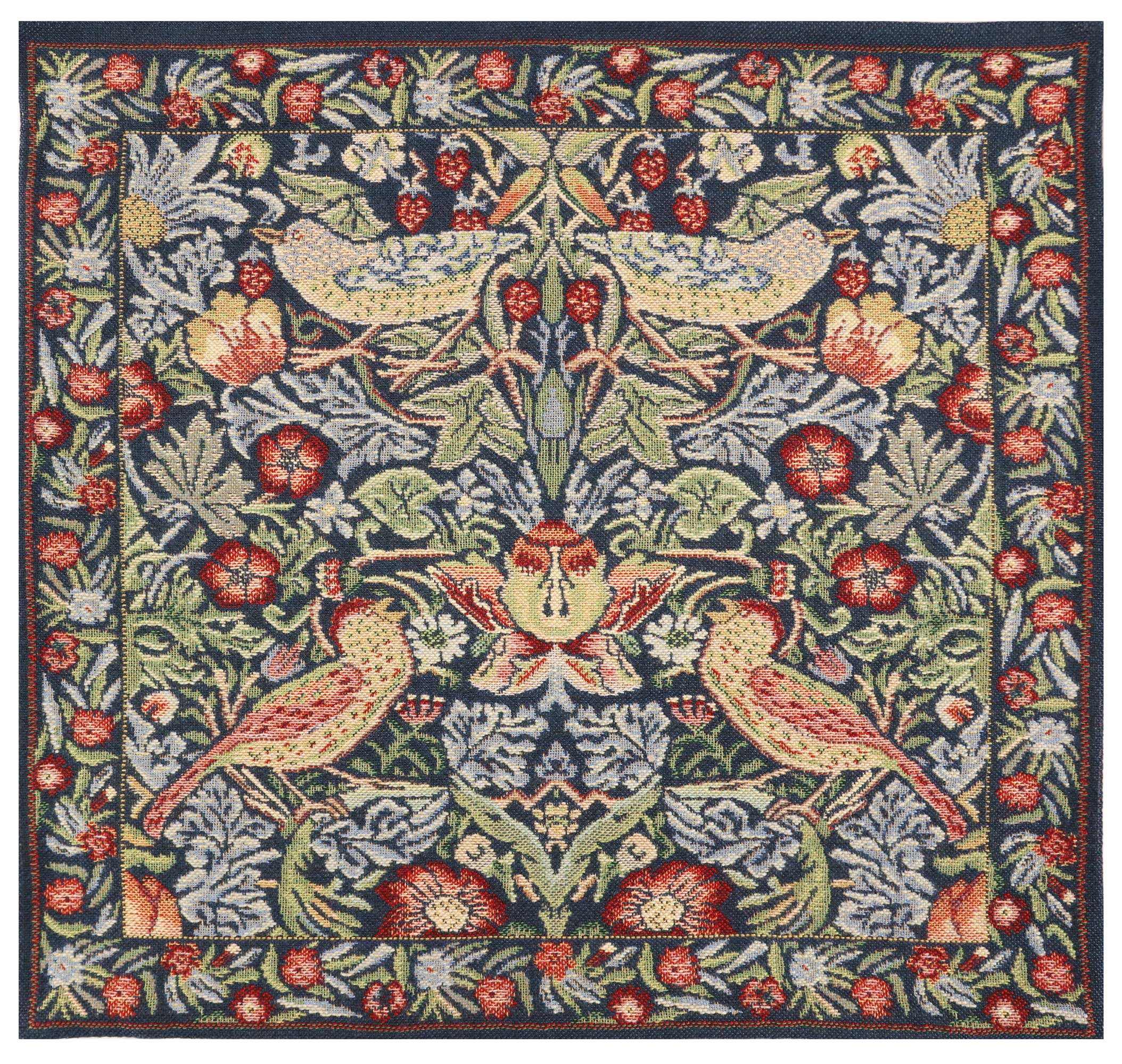 Strawberry Blue Belgian Cushion Cover by William Morris