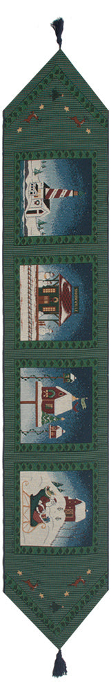 Christmas Collage I Tapestry Table Runner