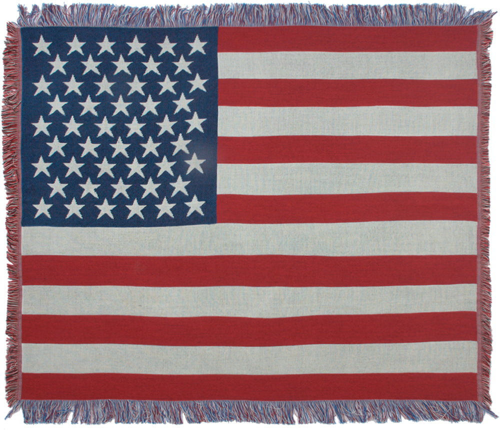 American Flag II Tapestry Throw