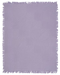 Lilac Textured Blocks Tapestry Throw