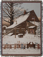 Cocoa Break at the Copperfields II Tapestry Throw