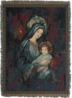 Madonna and Child III Tapestry Throw