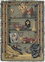 Americas Finest Fire Dept Tapestry Throw