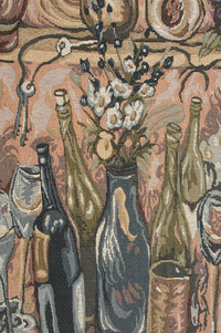 Wine Parlor Still Life Tapestry Throw