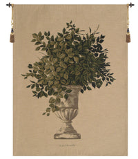 Greenery Beige European Tapestry by Fabrice de Villeneuve