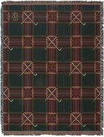 Crossed Golf Clubs Tapestry Throw