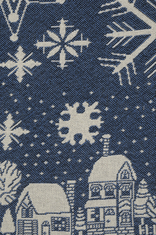 Snowflake Village Tapestry Throw