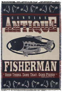 Been There, Done That, Gone Fishin' Tapestry Throw