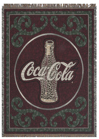 Coca Cola Mosaic Tapestry Throw