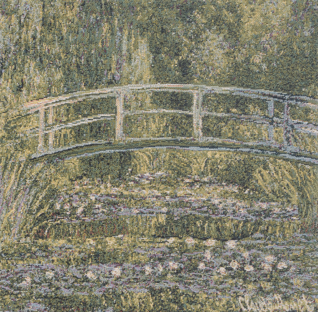 Monet's Bridge at Giverny III European Cushion Cover by Claude Monet