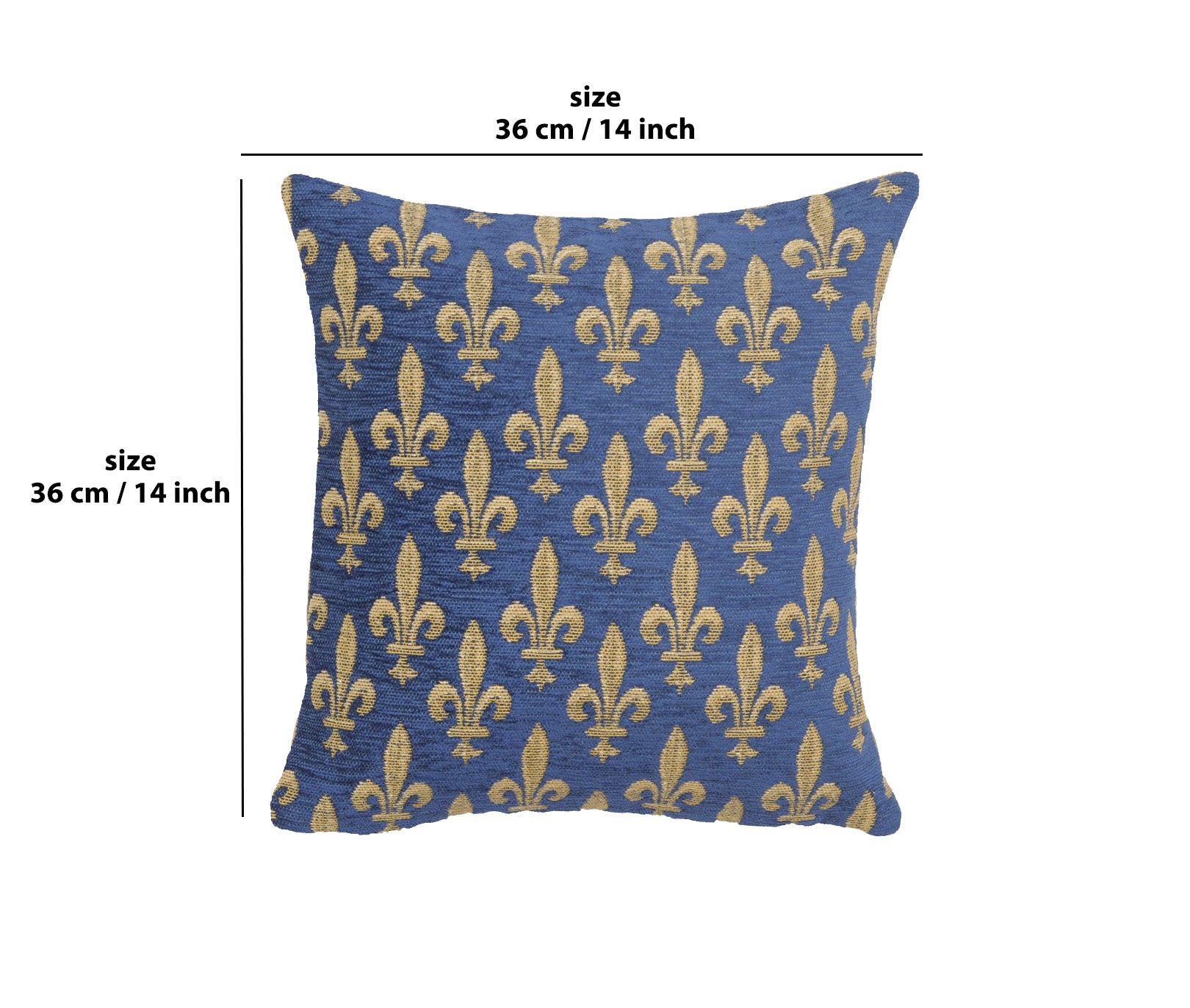 Fleur de Lys Reduit European Cushion Cover