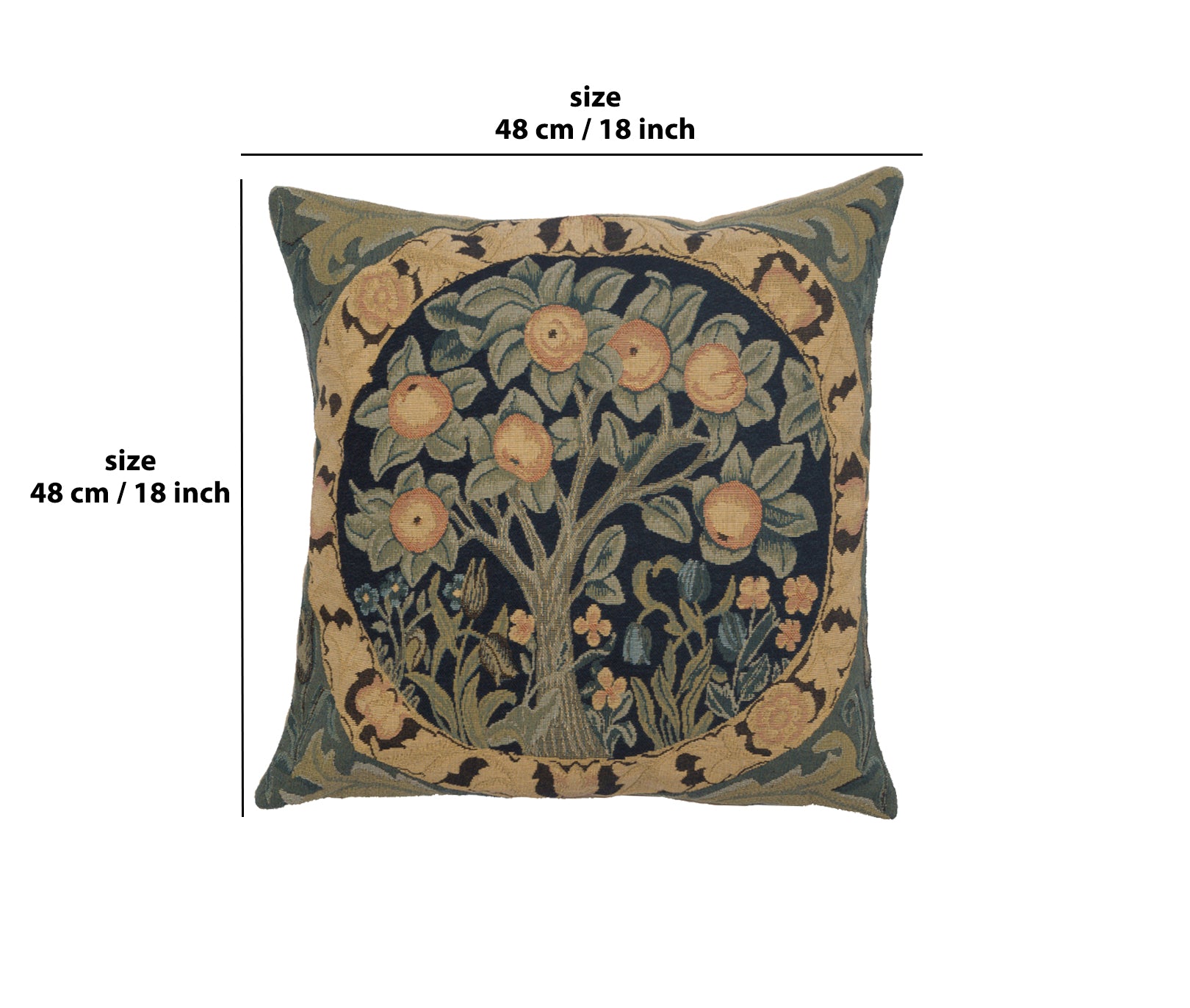 Orange Tree III European Cushion Cover by William Morris