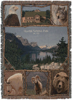 Glacier National Park Tapestry Throw