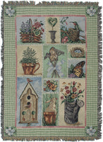 Garden Party II Tapestry Throw