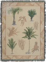 Palm Trees and Pineapples Tapestry Throw