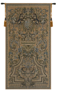 Heraldic Taupe European Tapestry