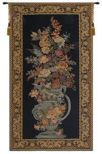 Elaborate Blue Urn Floral European Tapestry by Jean-Baptiste Huet