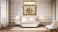 Horse Crest Beige European Tapestry