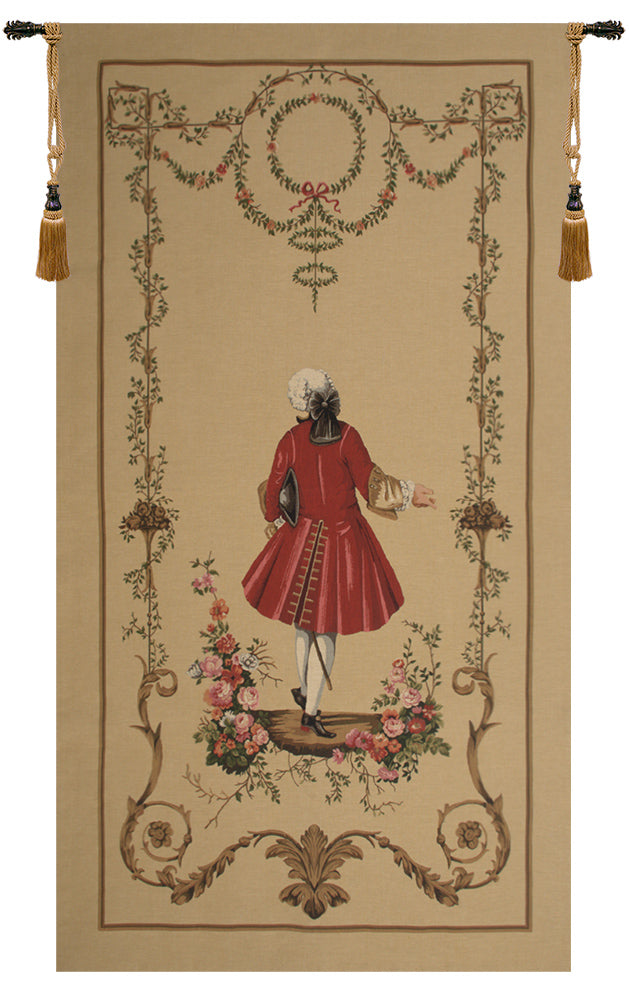 A Gentleman's Departure Large European Tapestry