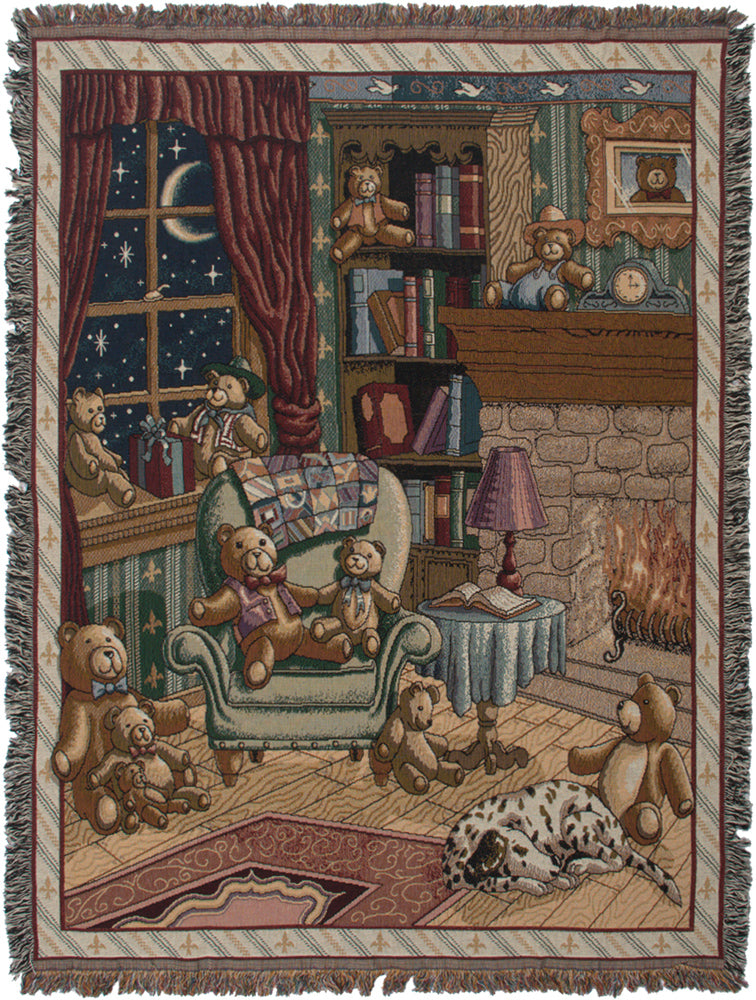 The Bears Den Tapestry Throw