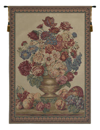 Vase on Beige Mini European Tapestry