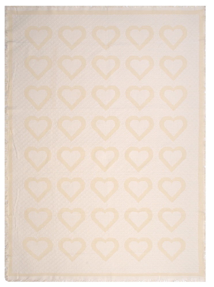 Natural Hearts II Tapestry Throw