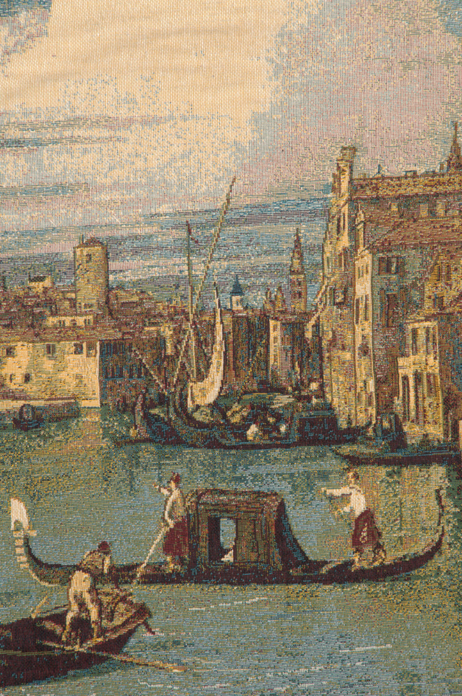 Saint Mary of Health and the Grand Canal Horizontal Italian Tapestry Wall Hanging by Alberto Passini