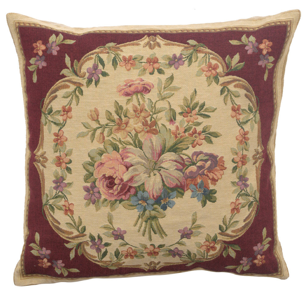 Bouquet Floral Red European Cushion Cover