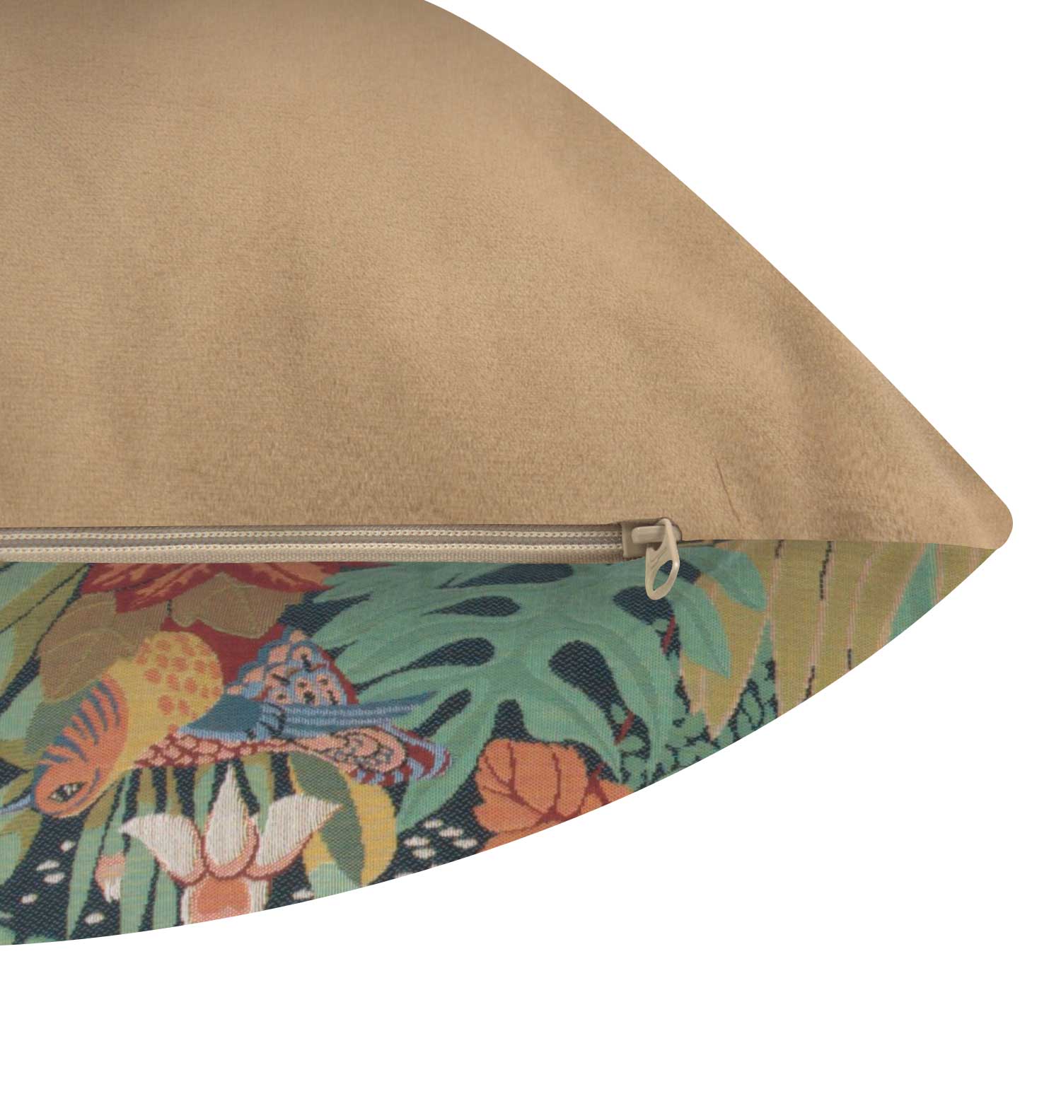 Jungle and Two Birds French Tapestry Cushion by Anne Leurent's