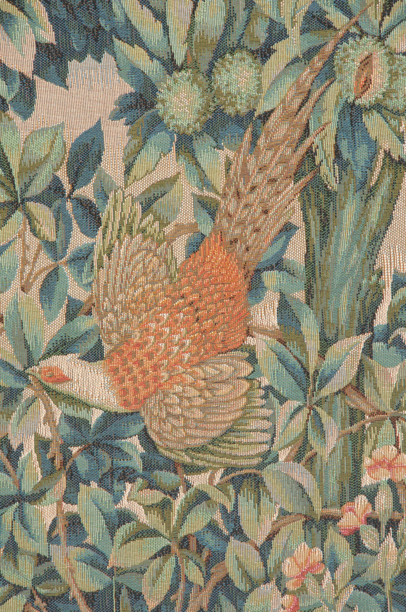 Rabbit, Pheasant, and Doe French Tapestry by William Morris