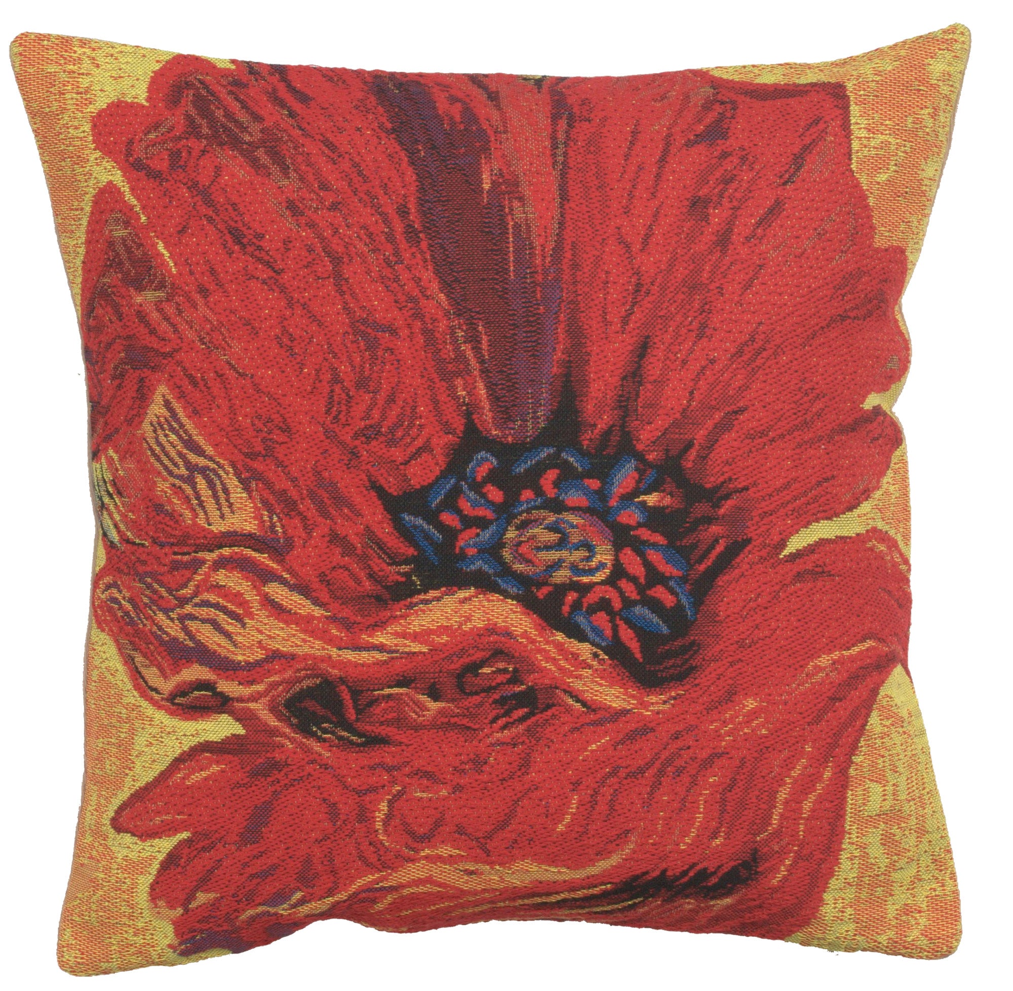 Poppy Red II Belgian Cushion Cover