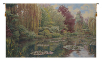 Monet Left Panel No Border Belgian Tapestry Wall Hanging by Claude Monet