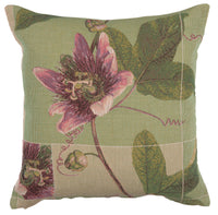 Springtime Blossom Green French Tapestry Cushion