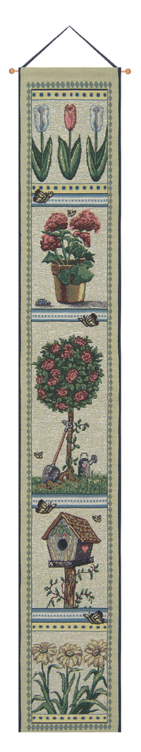 Garden Quilt Green Tapestry Bell Pull