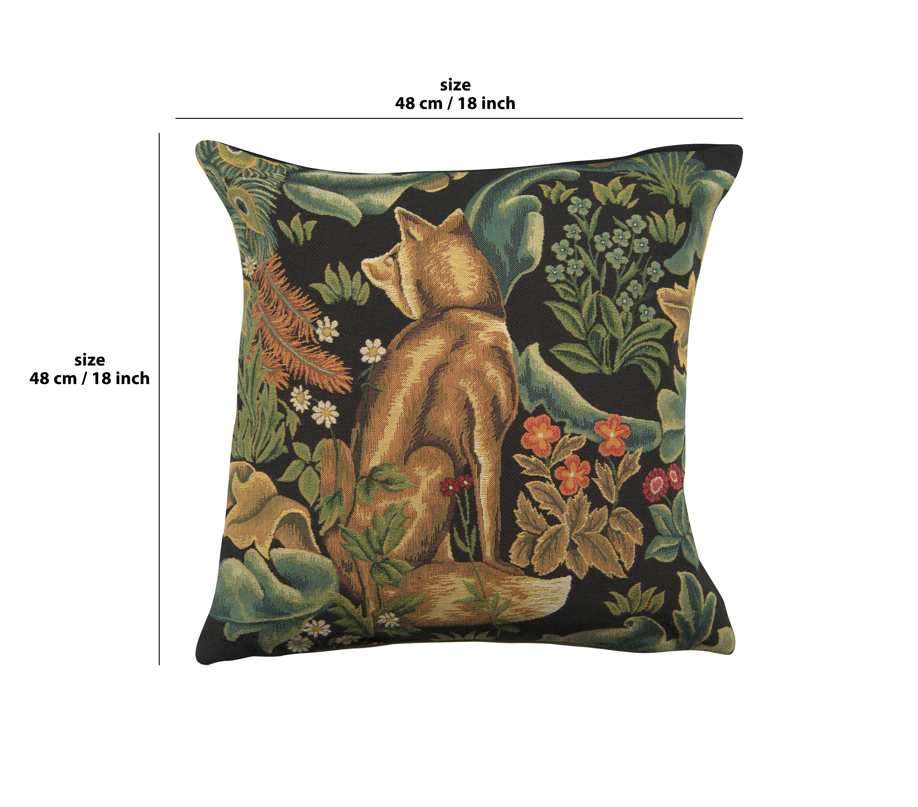 Wolf by William Morris European Cushion Cover