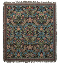 The Strawberry Thief by William Morris European Throw by William Morris