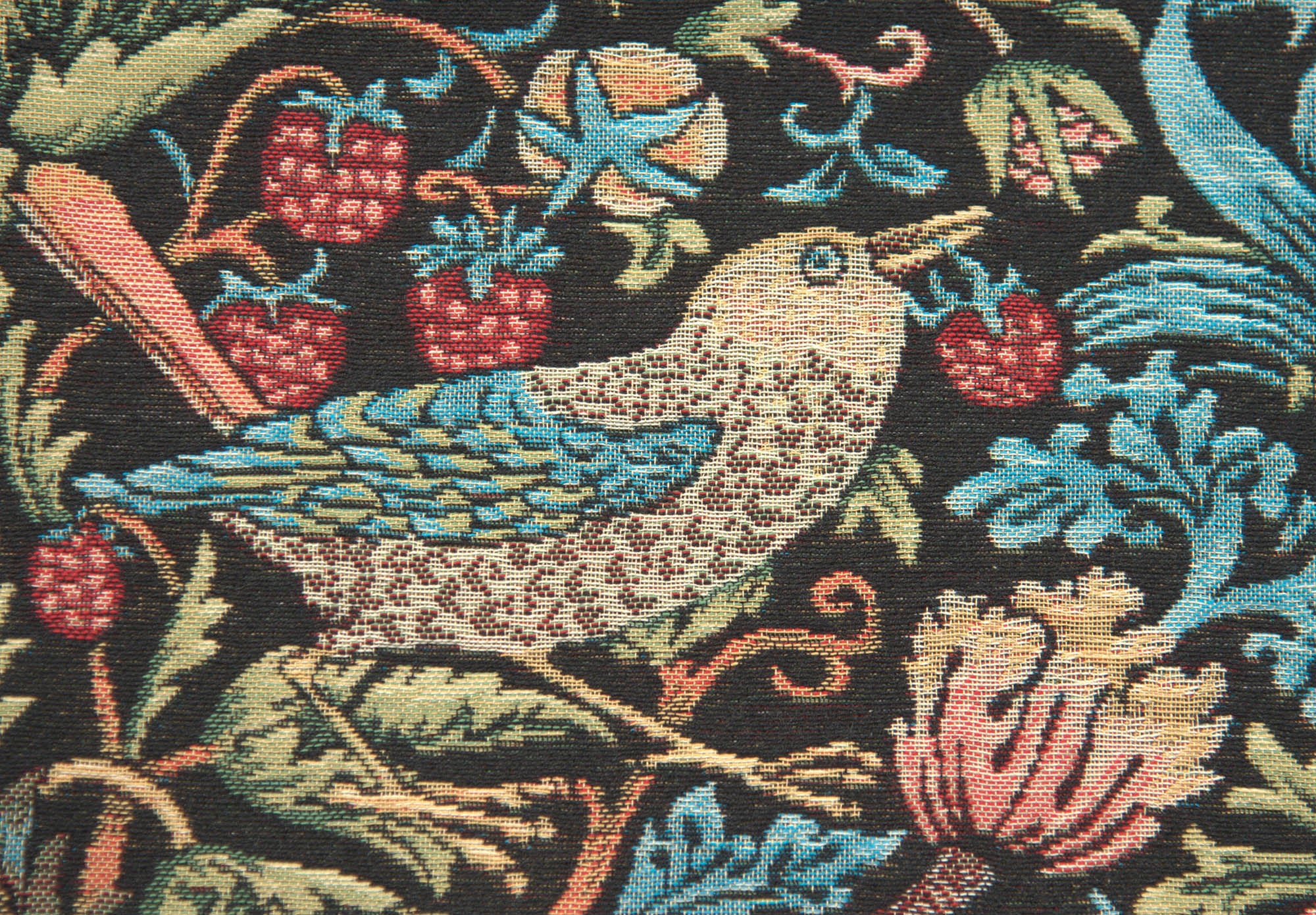 The Strawberry Thief by William Morris European Throw by William Morris