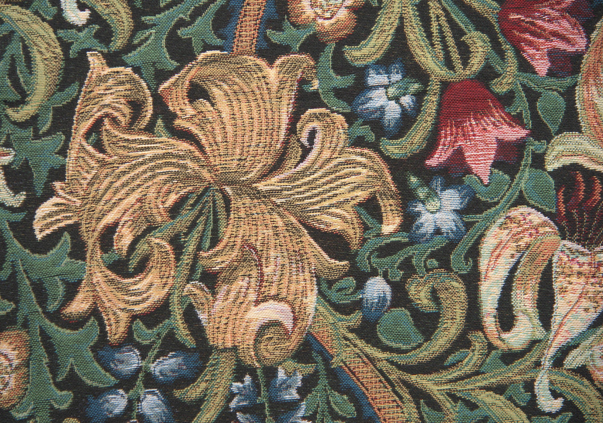 Golden Lily by William Morris European Throw by William Morris