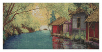 River Place Stretched Wall Tapestry by Alessia Cara