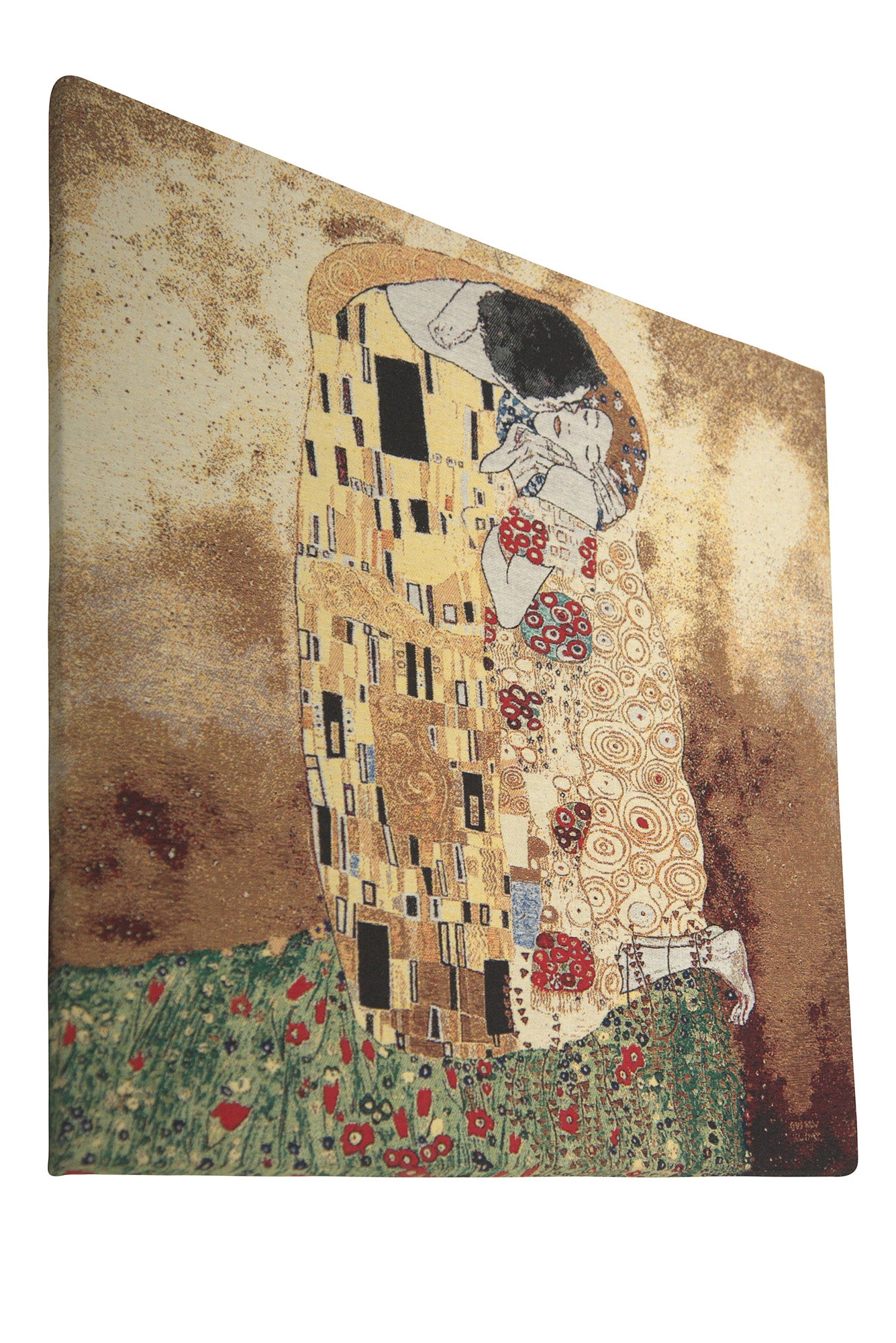 The Kiss V Stretched Wall Tapestry by Gustav Klimt