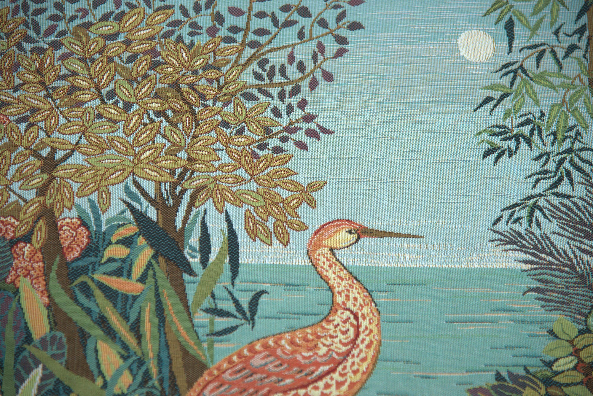 Paysage Heron Lac Foret French Tapestry