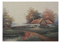 Our Cottage by the Lake Stretched Wall Tapestry by Alessia Cara