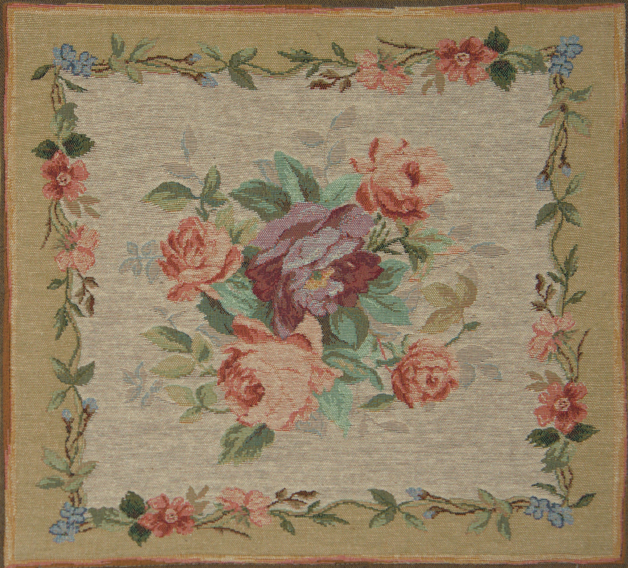 Amboise Floral Medallion French Tapestry Cushion