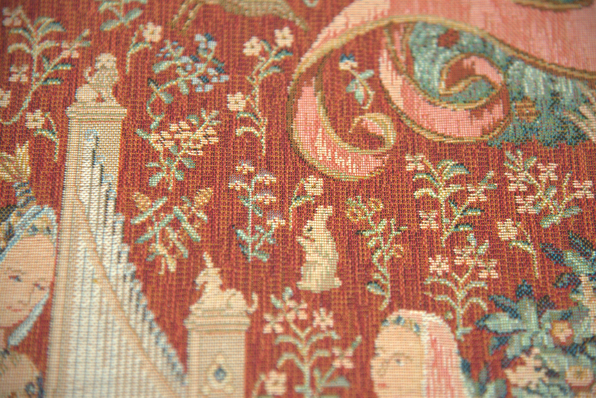 The Hearing I Large French Tapestry Cushion