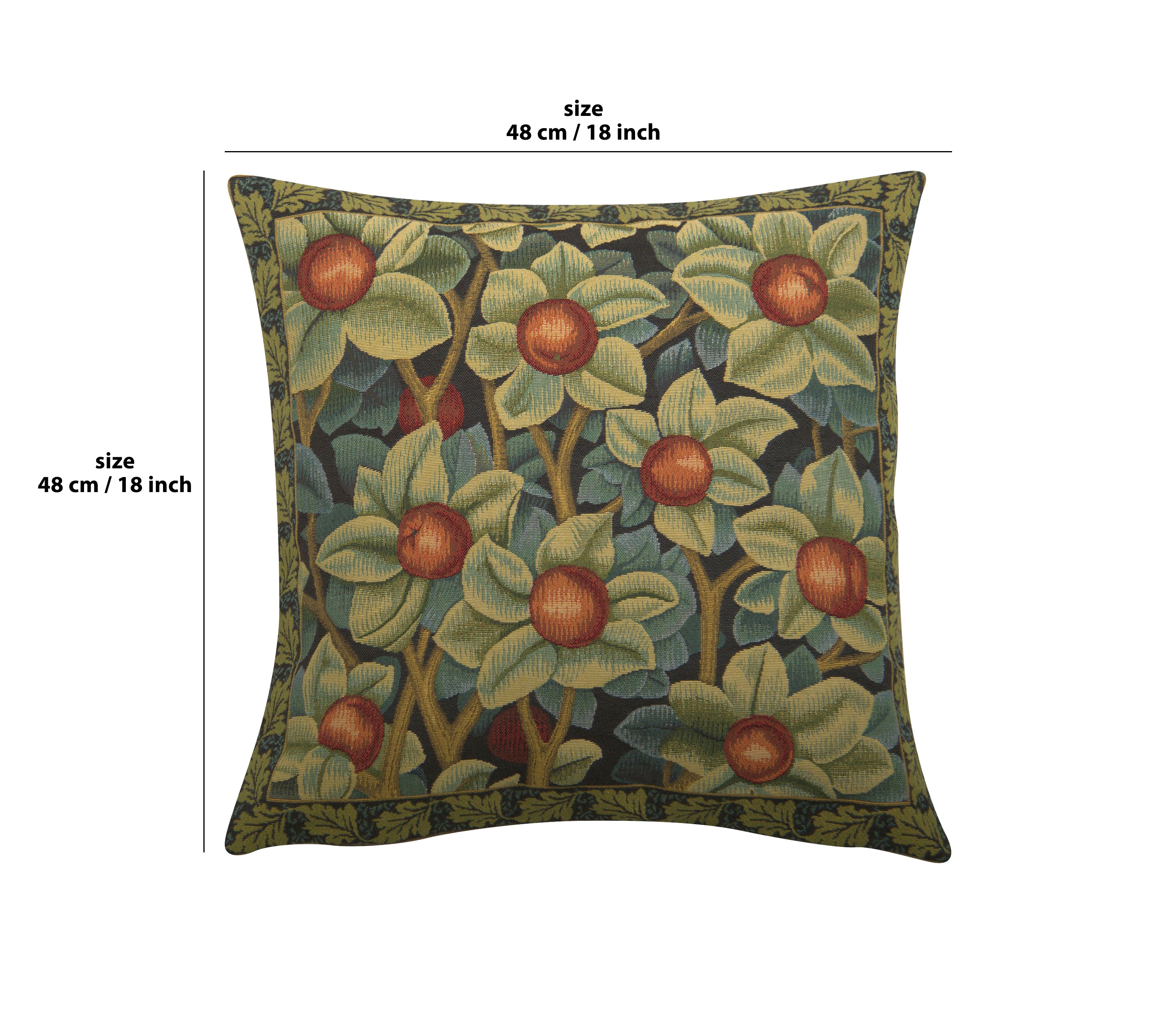 Orange Tree by William Morris European Cushion Cover