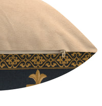 Fleur de Lys III Blue European Cushion Cover