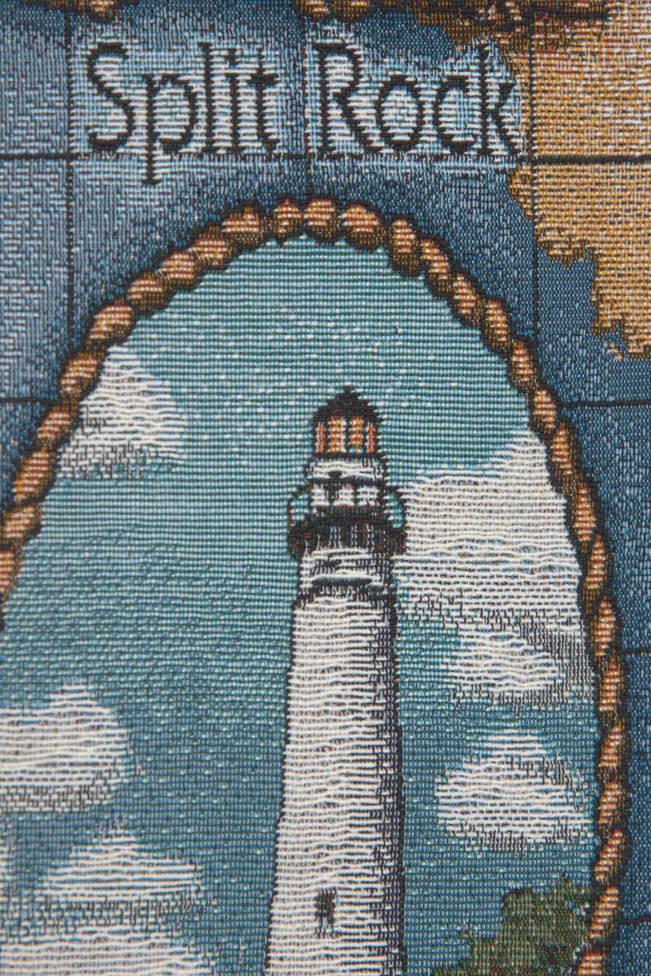 Lighthouses of the Great Lakes-Presque Tapestry Bell Pull