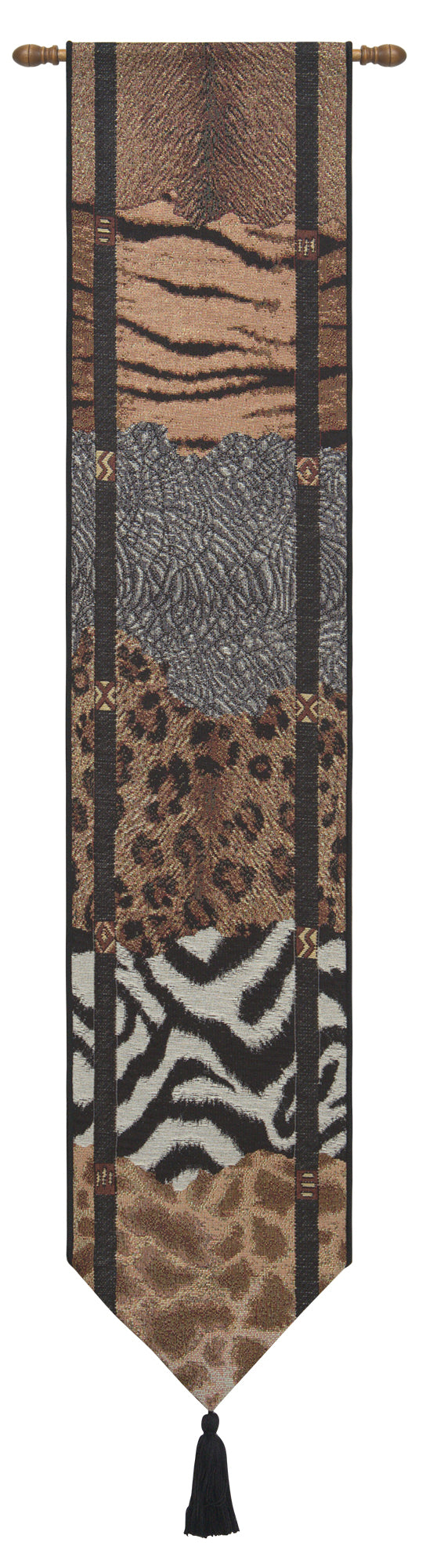 Safari Animals II Large Tapestry Bell Pull