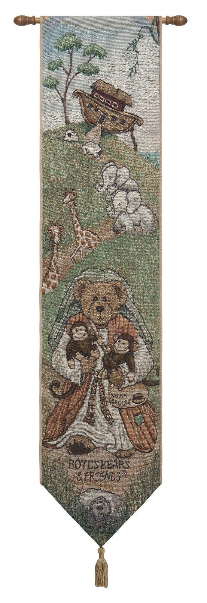 Mr Noah And Friends Small Tapestry Bell Pull